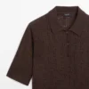 Kurzärmeliges Poloshirt aus Wollmischgewebe Kurzärmeliges Poloshirt aus Wollmischgewebe