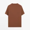 Kurzärmeliges T-Shirt aus Baumwollmischung Kurzärmeliges T-Shirt aus Baumwollmischung