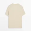 Kurzärmeliges T-Shirt aus Baumwollmischung Kurzärmeliges T-Shirt aus Baumwollmischung