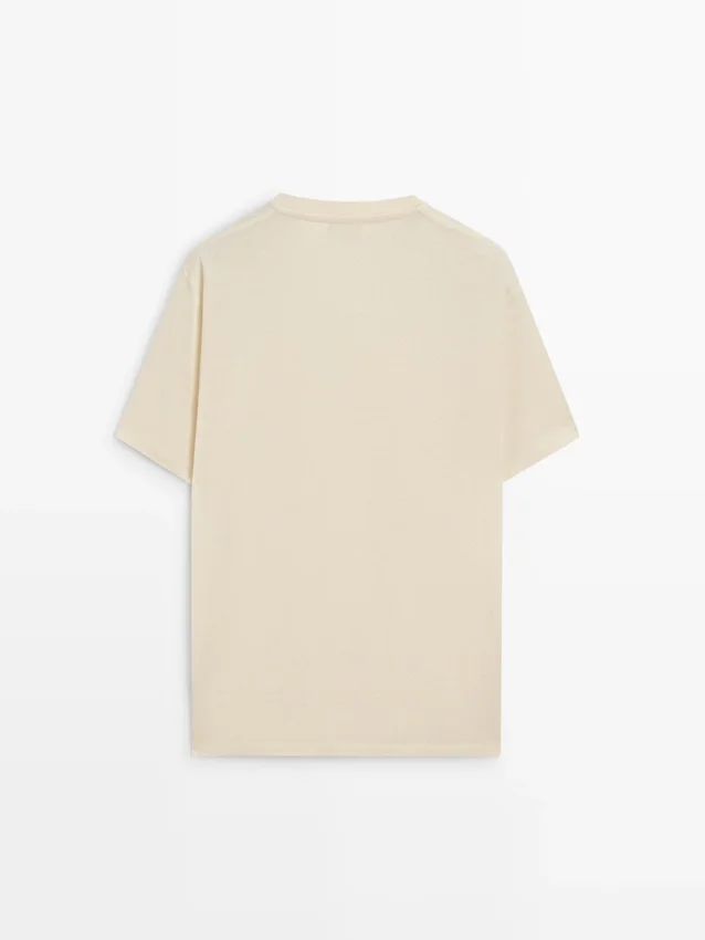 Kurzärmeliges T-Shirt aus Baumwollmischung Kurzärmeliges T-Shirt aus Baumwollmischung