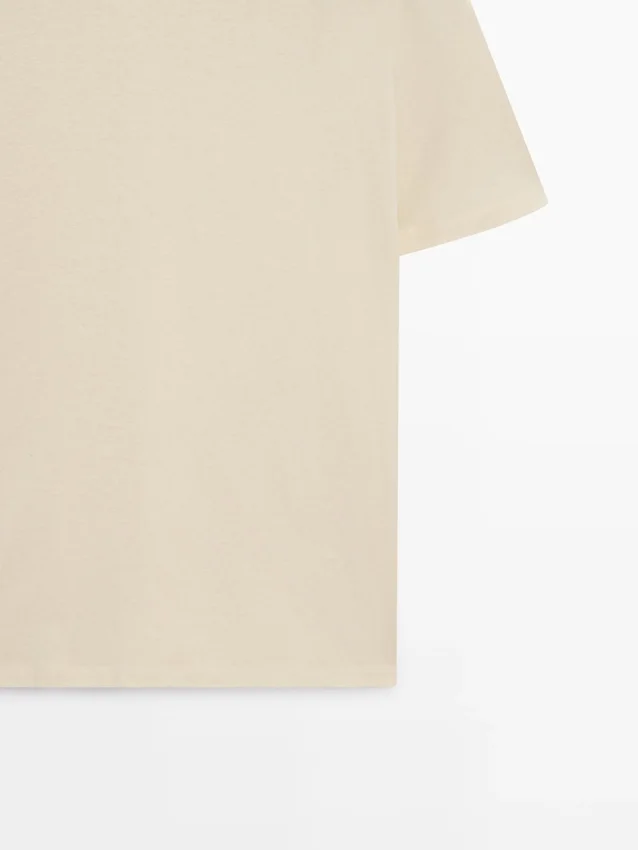Kurzärmeliges T-Shirt aus Baumwollmischung Kurzärmeliges T-Shirt aus Baumwollmischung