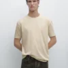 Kurzärmeliges T-Shirt aus Baumwollmischung Kurzärmeliges T-Shirt aus Baumwollmischung