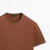 Kurzärmeliges T-Shirt aus Baumwollmischung Kurzärmeliges T-Shirt aus Baumwollmischung
