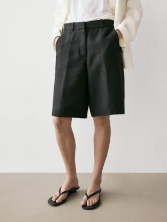 Lange Bermudashorts aus Leinen Lange Bermudashorts aus Leinen