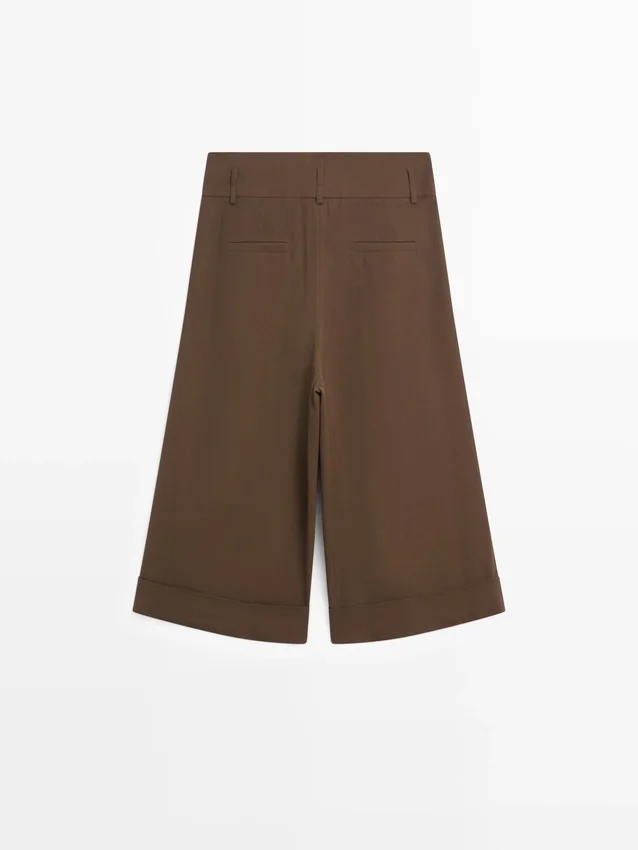 Lange Bermudashorts mit Umschlag Lange Bermudashorts mit Umschlag