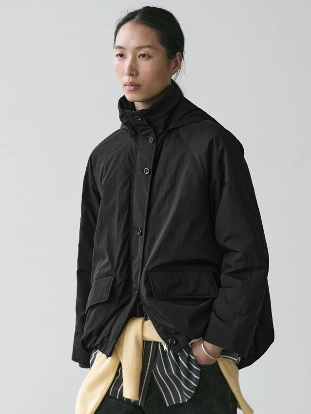 Langer Parka aus Funktionsstoff Langer Parka aus Funktionsstoff