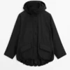 Langer Parka aus Funktionsstoff Langer Parka aus Funktionsstoff