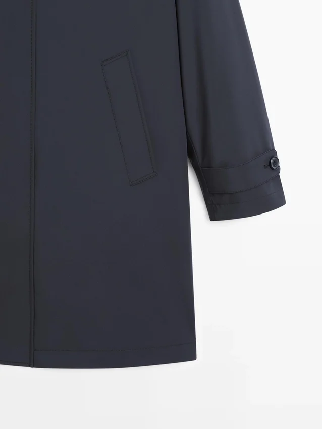 Langer Parka mit Kapuze Langer Parka mit Kapuze