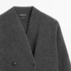 Langer Zweireiher-Cardigan aus Wolle Langer Zweireiher-Cardigan aus Wolle