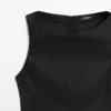 Langes, fließendes Leinen-Mischung-Kleid Langes, fließendes Leinen-Mischung-Kleid