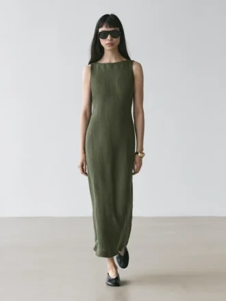 Langes Leinen-Kleid Langes Leinen-Kleid