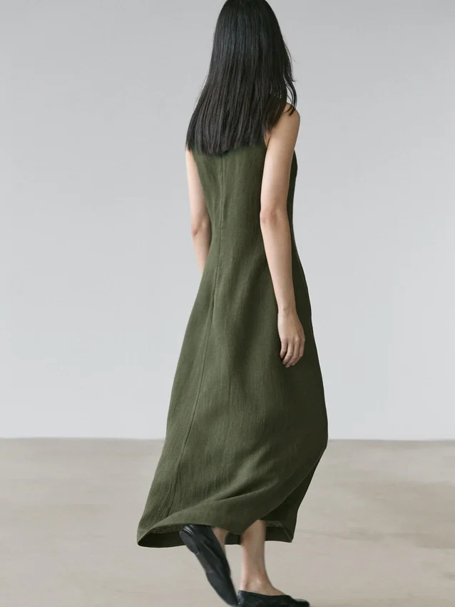 Langes Leinen-Kleid Langes Leinen-Kleid