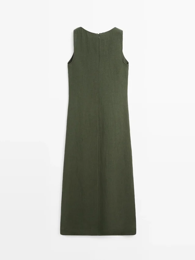 Langes Leinen-Kleid Langes Leinen-Kleid