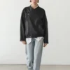 Leder-Bomberjacke Leder-Bomberjacke