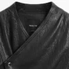 Leder-Bomberjacke Leder-Bomberjacke