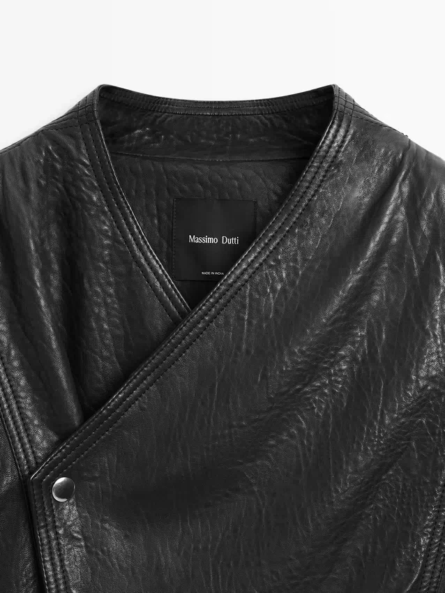 Leder-Bomberjacke Leder-Bomberjacke