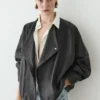 Leder-Bomberjacke Leder-Bomberjacke