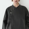 Leder-Bomberjacke Leder-Bomberjacke