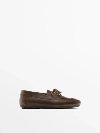 Leder-Deck-Schuhe
