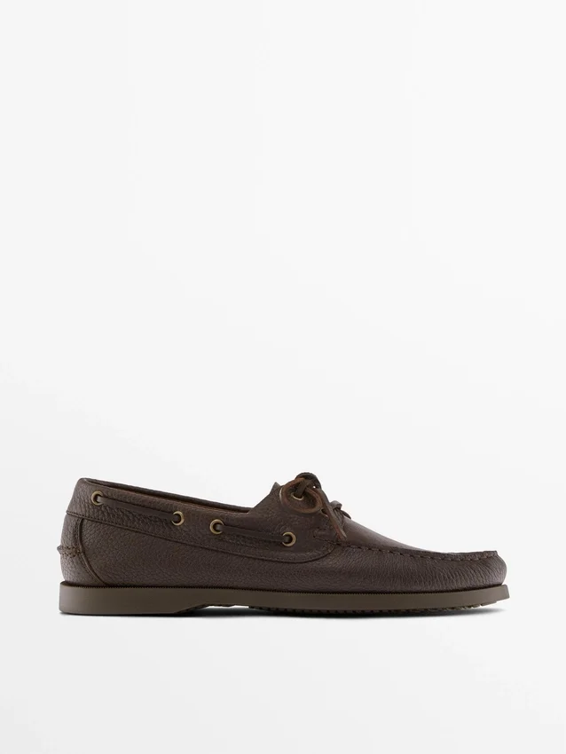 Leder-Deck-Schuhe Leder-Deck-Schuhe