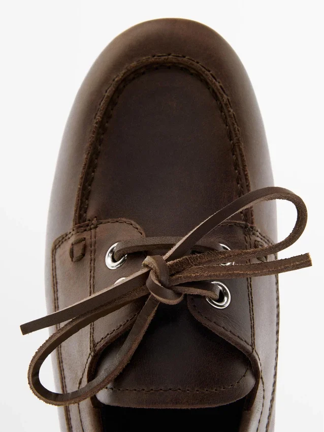 Leder-Deck-Schuhe Leder-Deck-Schuhe