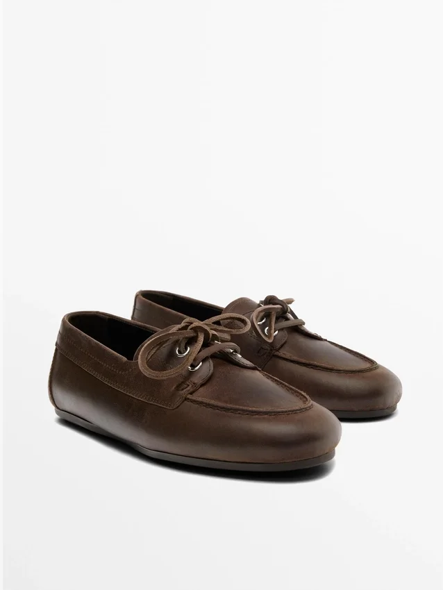 Leder-Deck-Schuhe Leder-Deck-Schuhe