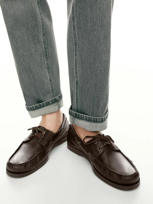 Leder-Deck-Schuhe Leder-Deck-Schuhe
