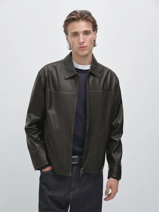 Lederjacke im Used-Look Lederjacke im Used-Look