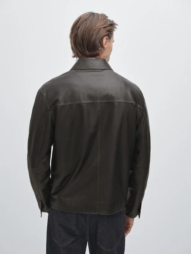 Lederjacke im Used-Look Lederjacke im Used-Look