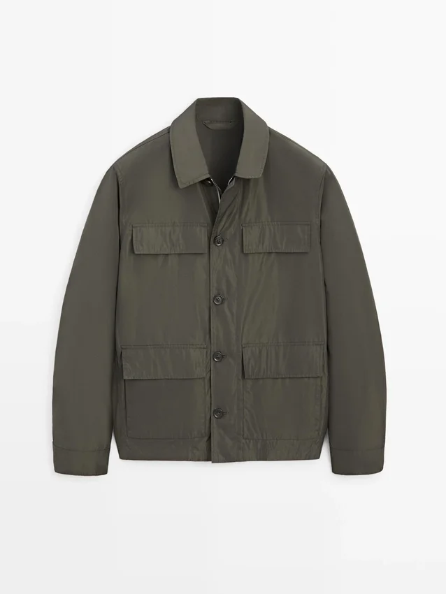 Leichte Jacke mit Taschen Leichte Jacke mit Taschen