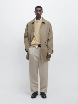 Leichter Trenchcoat aus Baumwollmischung