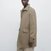 Leichter Trenchcoat aus Baumwollmischung