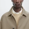 Leichter Trenchcoat aus Baumwollmischung