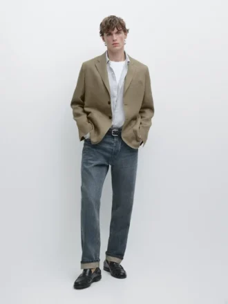 Leinen-Blazer