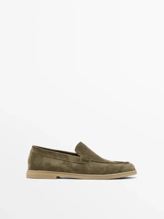 Loafer aus Spaltleder