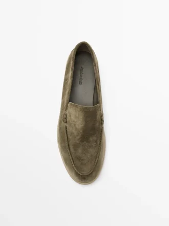 Loafer aus Spaltleder