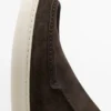 Loafer im Stiefelstil aus Spaltleder Loafer im Stiefelstil aus Spaltleder