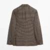 Maßgeschneiderter Blazer aus Wolle mit Karomuster Maßgeschneiderter Blazer aus Wolle mit Karomuster