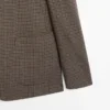 Maßgeschneiderter Blazer aus Wolle mit Karomuster Maßgeschneiderter Blazer aus Wolle mit Karomuster