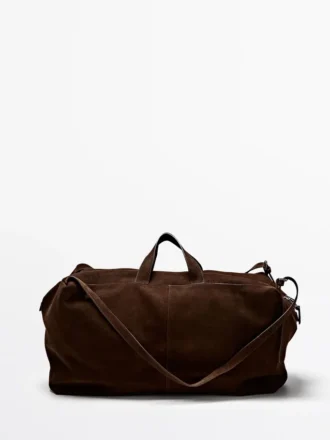 Maxi-Reisetasche aus Wildleder Maxi-Reisetasche aus Wildleder