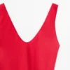 Midi-Kleid aus Leinen mit Trägern Midi-Kleid aus Leinen mit Trägern