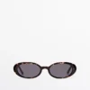 Mini-Sonnenbrille mit ovalen Gläsern im Schildpatt-Look Mini-Sonnenbrille mit ovalen Gläsern im Schildpatt-Look