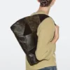Mittelgroße Patchwork-Tasche aus Wildleder Mittelgroße Patchwork-Tasche aus Wildleder