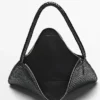 Mittelgroße Schultertasche aus geflochtenem Leder Mittelgroße Schultertasche aus geflochtenem Leder