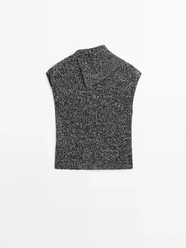 Moulina-Strickweste mit Kragen Moulina-Strickweste mit Kragen