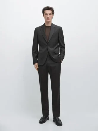 Nadelstreifen-Blazer aus Cool Wool