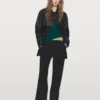 Nadelstreifen-Hose mit weitem Bein Nadelstreifen-Hose mit weitem Bein