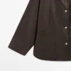 Nappaleder-Cape-Parka mit Taschen Nappaleder-Cape-Parka mit Taschen
