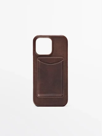 Nappaleder-Hülle für iPhone 16 Pro Max
