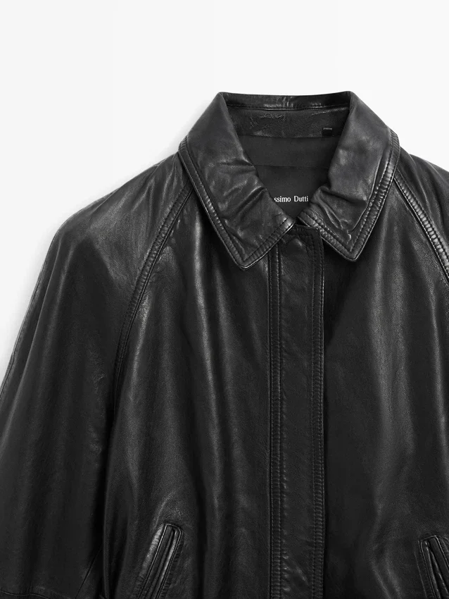 Nappalederjacke mit Gürtel Nappalederjacke mit Gürtel